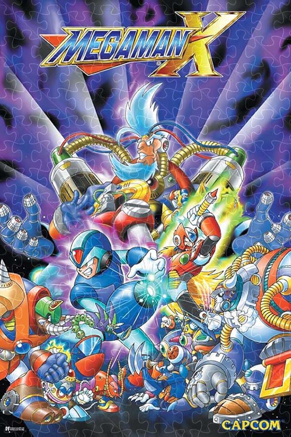 1000 piece Puzzle made with Classic Retro Gaming Mega Man X poster puzzles