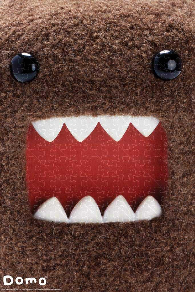 Cute funny Domo face poster puzzle, wooden puzzles for adults  