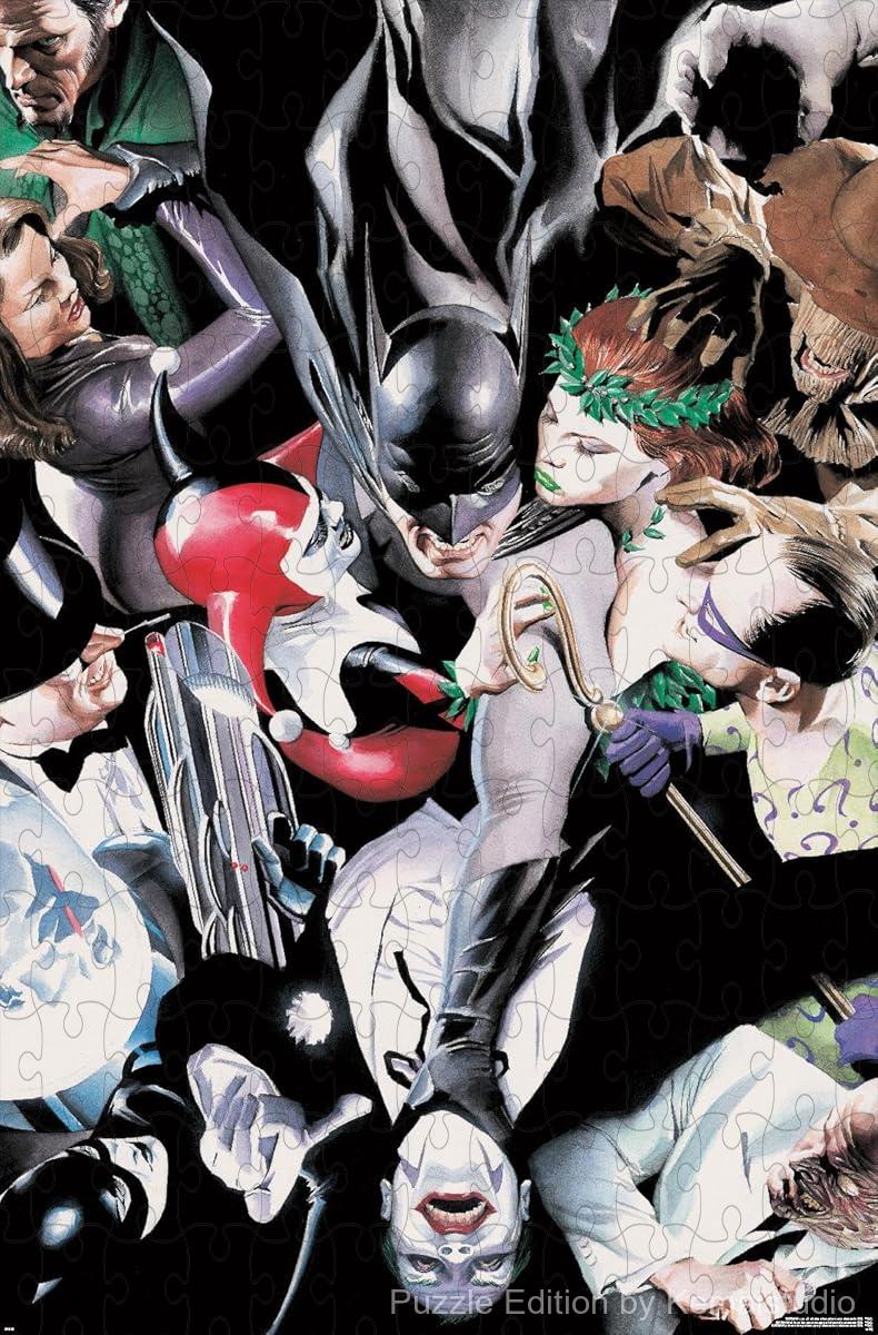 Batman and his iconic DC Comics allies, drawn by Alex Ross