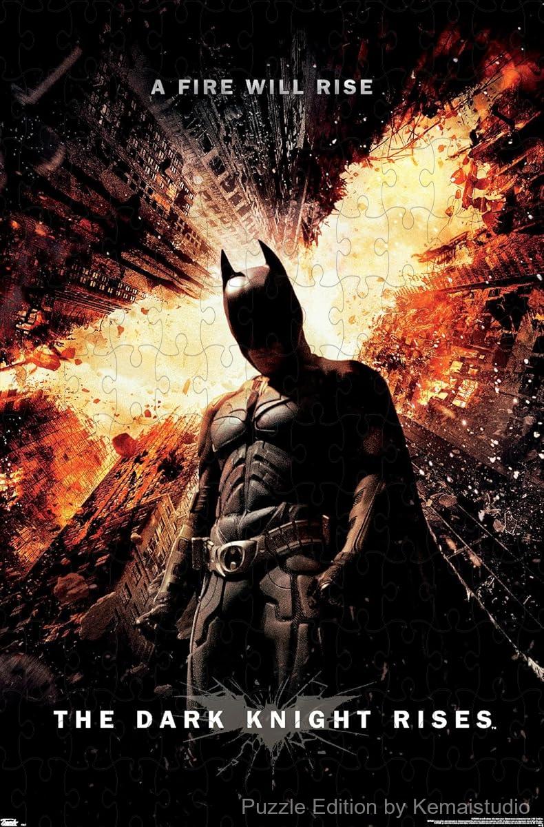 Gotham's Batman in a dramatic scene from The Dark Knight Rises