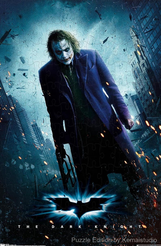 1000-piece wooden jigsaw puzzle featuring The Joker from The Dark Knight.