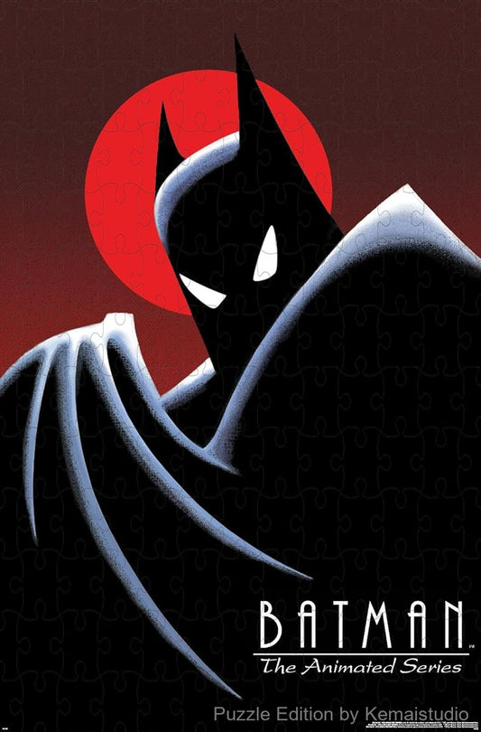 1000-piece wooden jigsaw puzzle featuring Batman from the animated series.