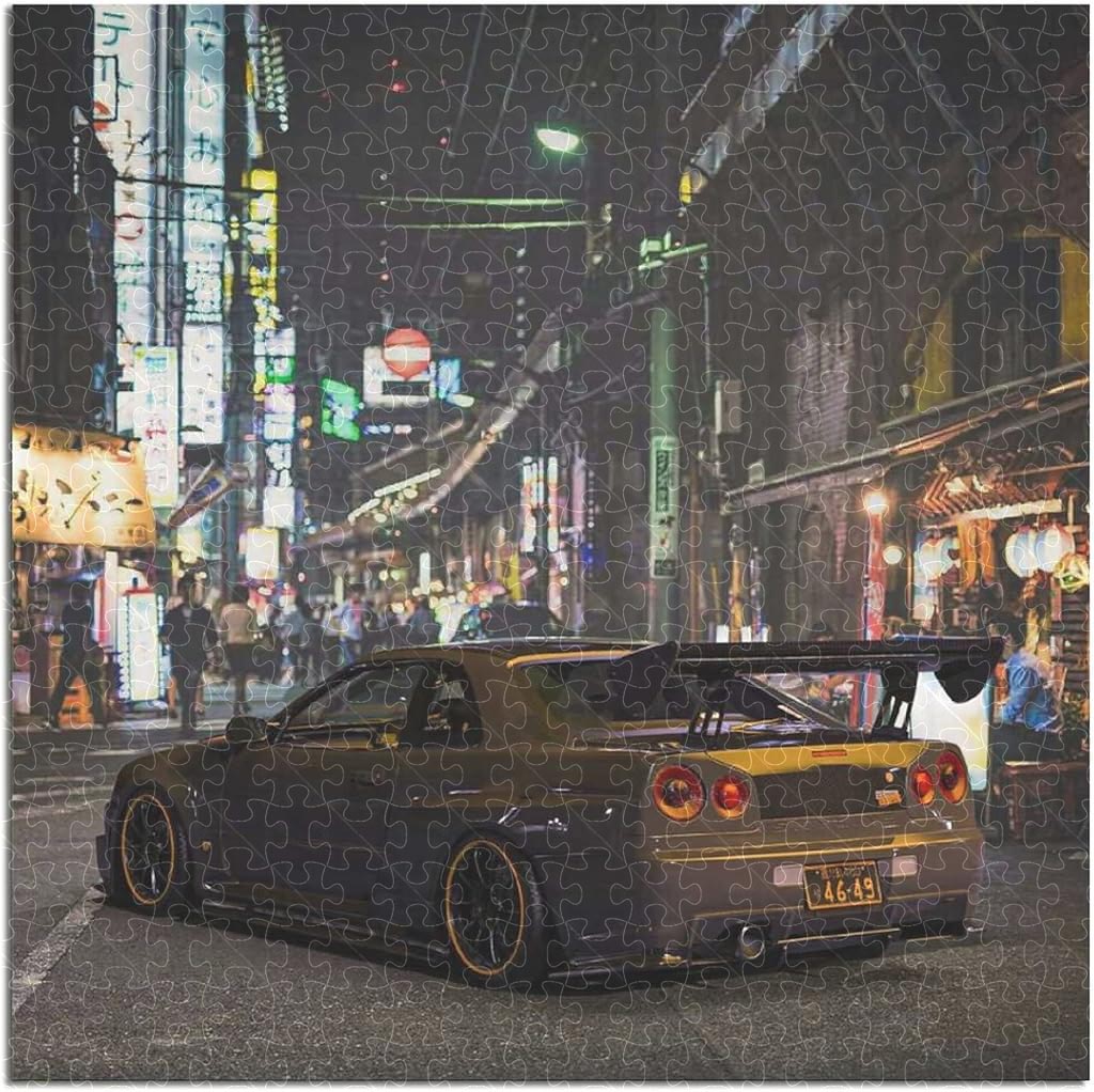 JDM Car R34 Poster Puzzles  