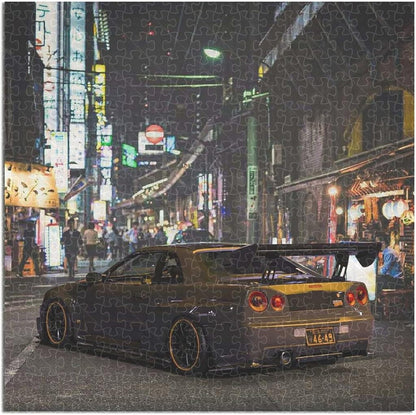 JDM Car R34 Poster Puzzles  