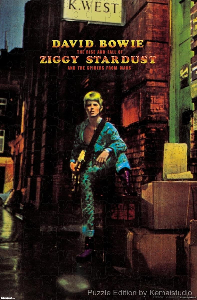 A cinematic puzzle based on Bowie's Ziggy Stardust concept, ideal for storytelling fans