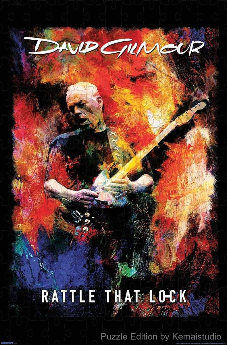 A dark and artistic puzzle from David Gilmour's Rattle That Lock visuals, great for Pink Floyd fans