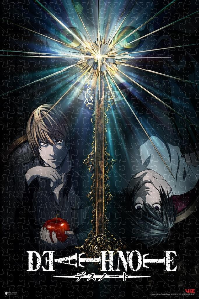 Death Note Light Yagami anime merch poster, jigsaw puzzle for adults