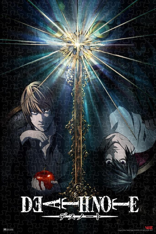 Death Note Light Yagami anime merch poster, jigsaw puzzle for adults