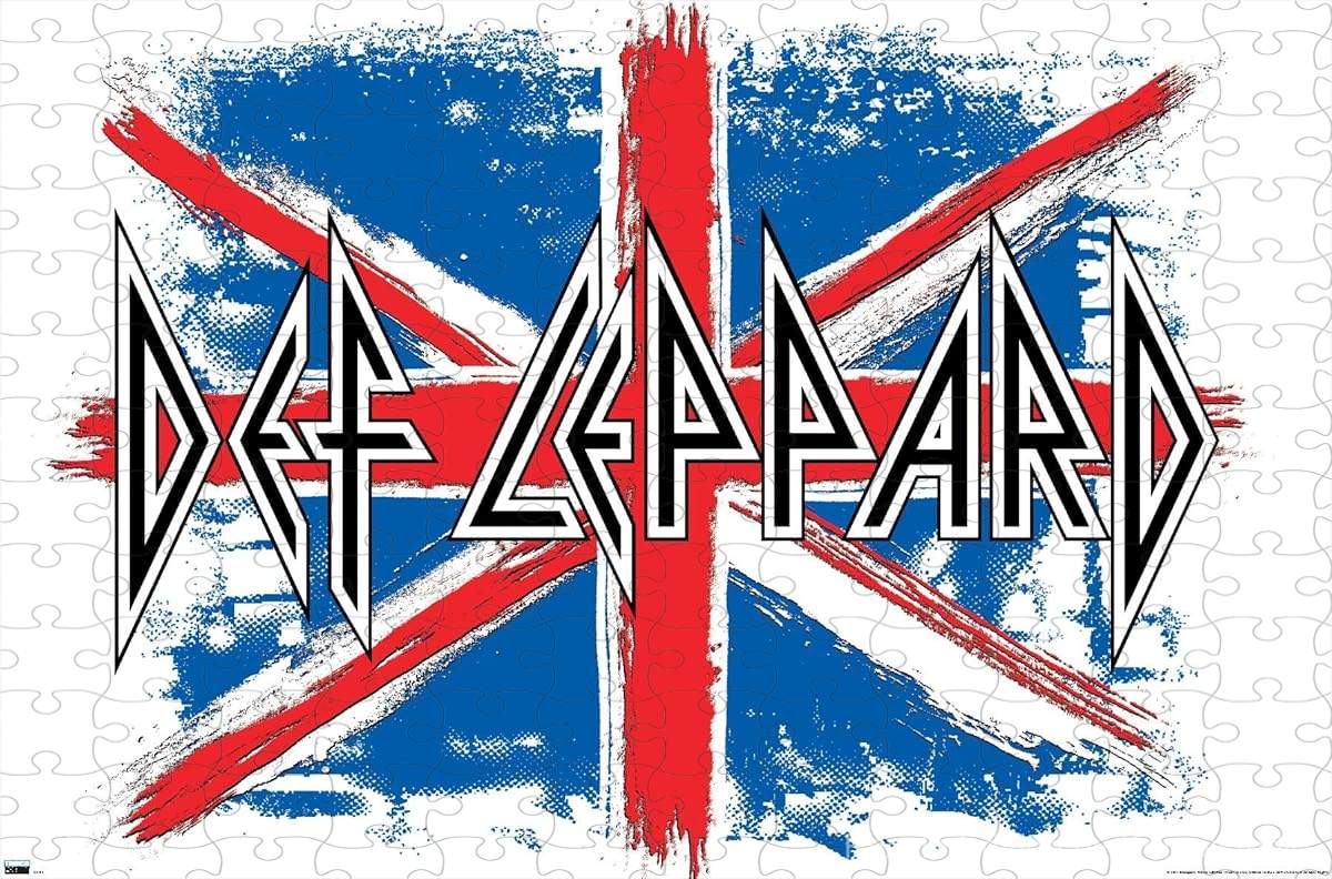 A bold puzzle with Def Leppard's Union Jack theme, perfect for fans of classic UK rock