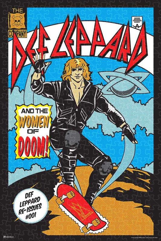 Def Leppard Hysteria album cover music poster, jigsaw puzzle for adults