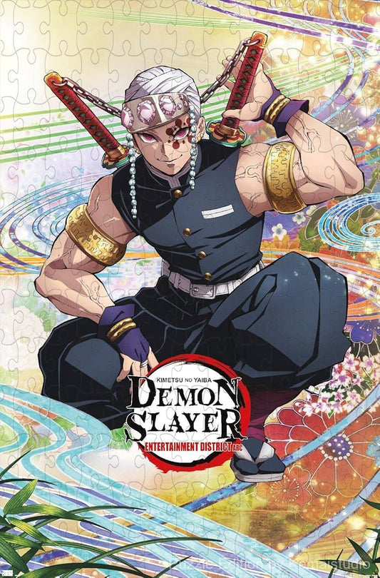 Tengen Uzui, the flashy Hashira, in action from Demon Slayer