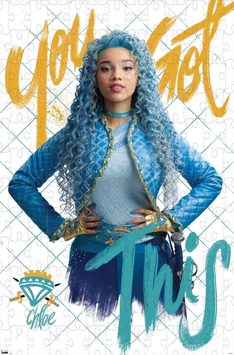 A stylish and colorful puzzle featuring Chloe from The Rise of Red, great for all ages