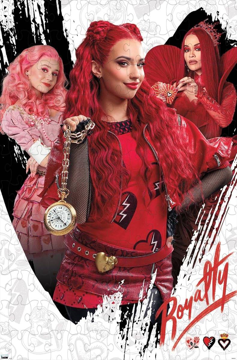 A regal puzzle from the Royalty visuals of Disney Descendants: The Rise of Red, great for young fans