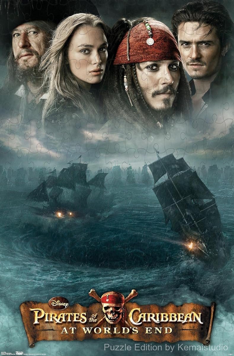 Join Jack Sparrow and crew in an epic scene from At World's End