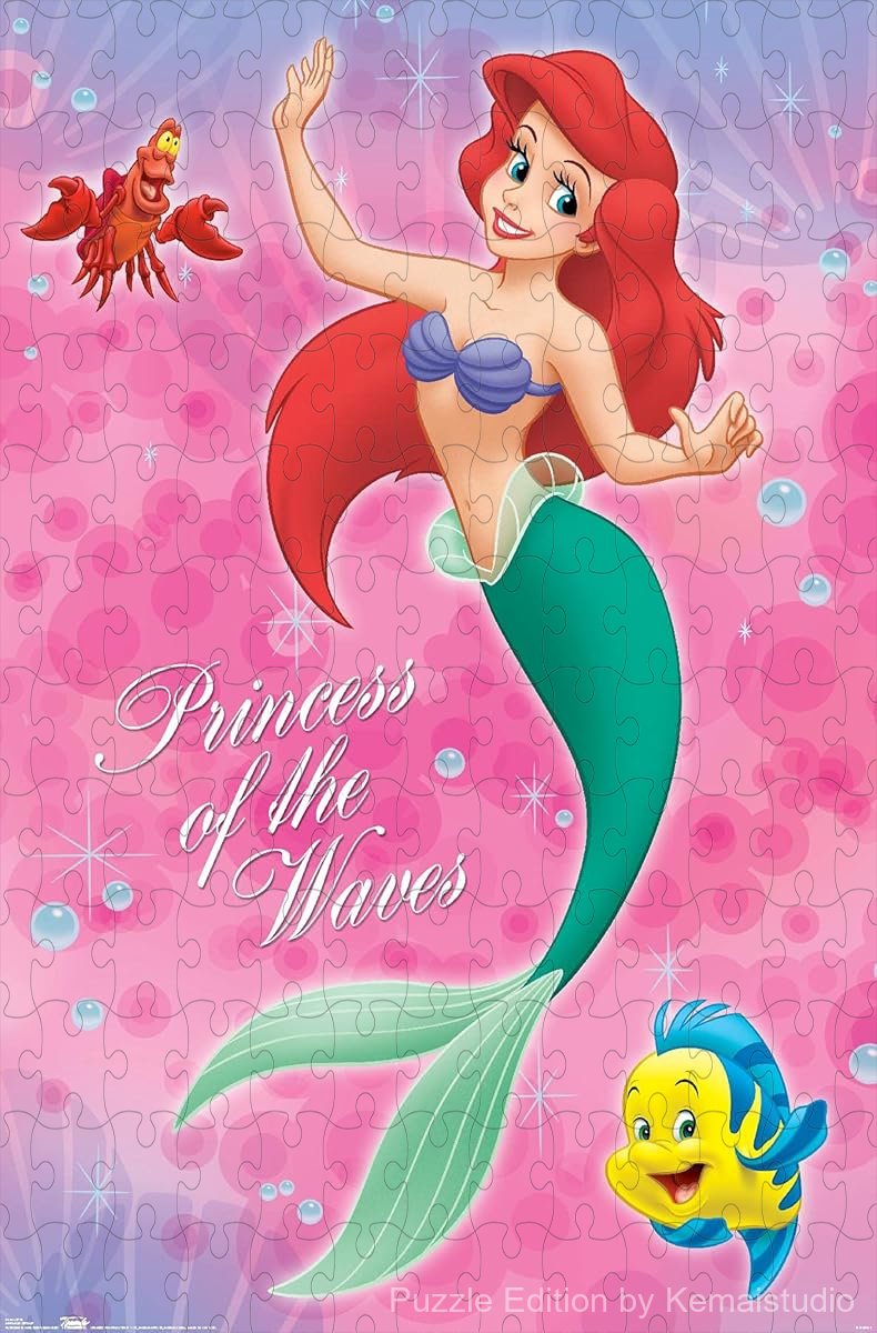 Disney's beloved characters from The Little Mermaid gather in an underwater scene