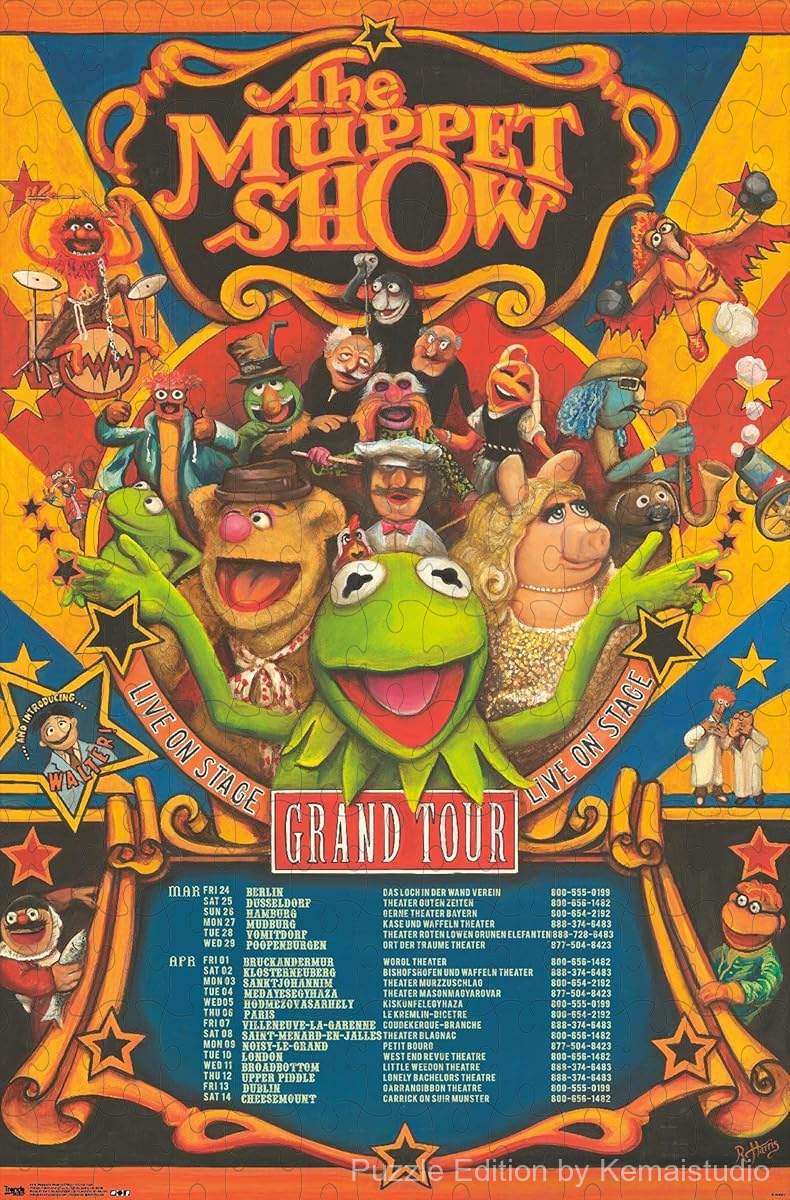 The Muppets on their grand tour adventure, full of mischief and landmarks