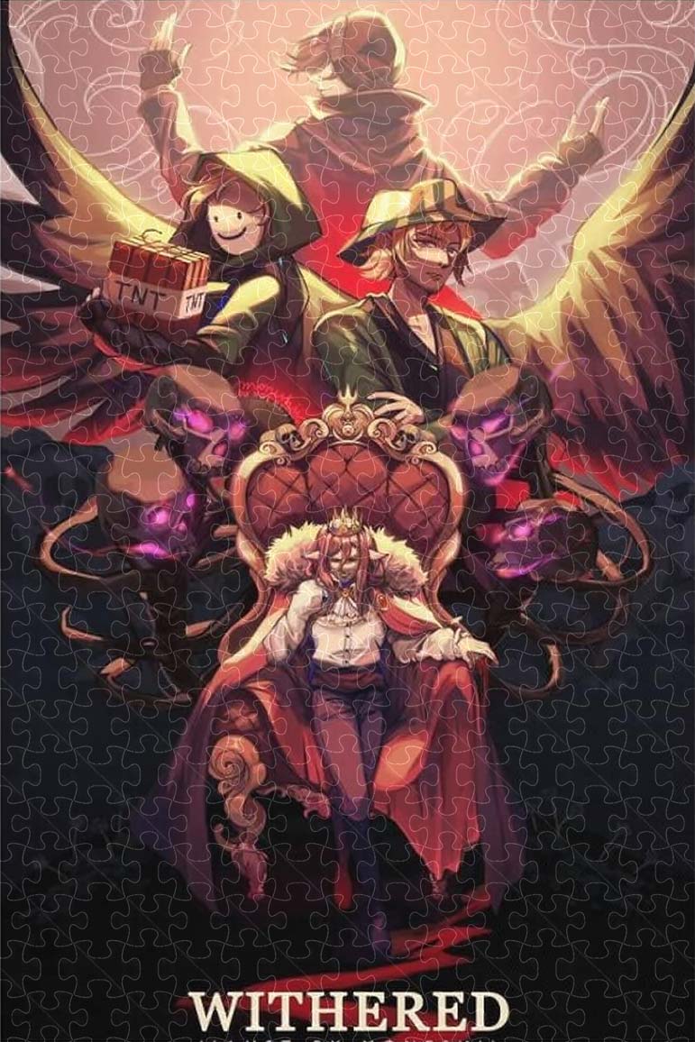 1000 pieces of puzzles made with Dream SMP anime posters
