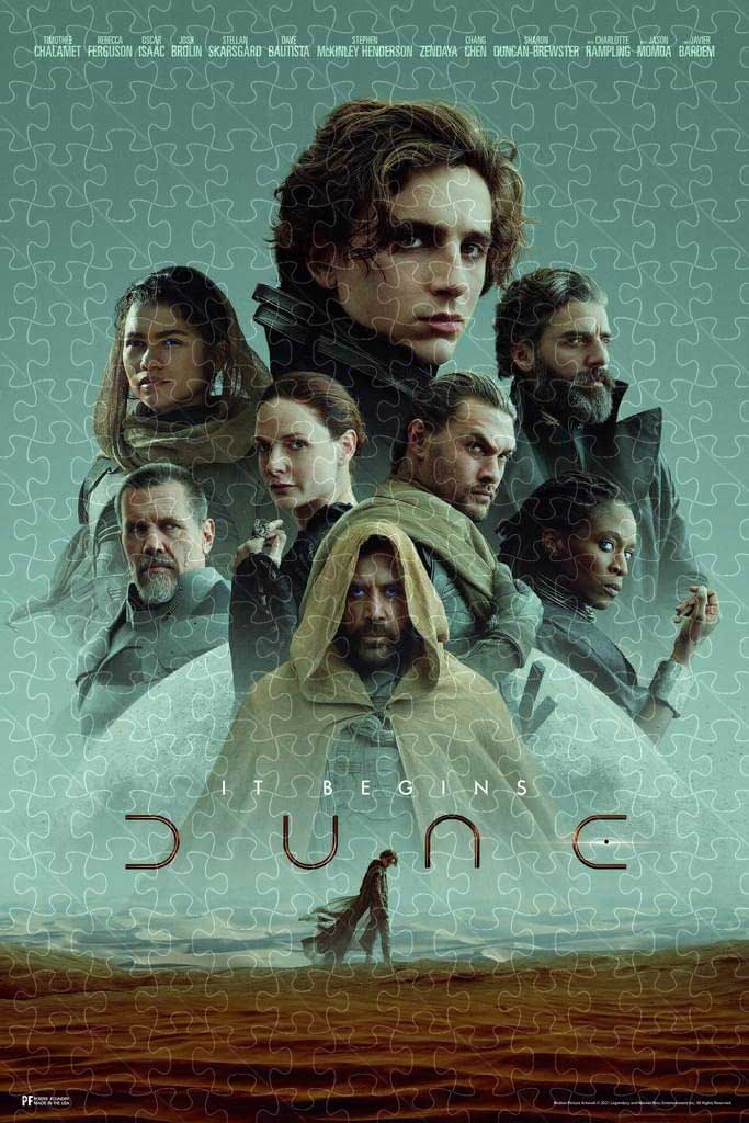 Dune movie poster puzzle, wooden puzzles for adults  