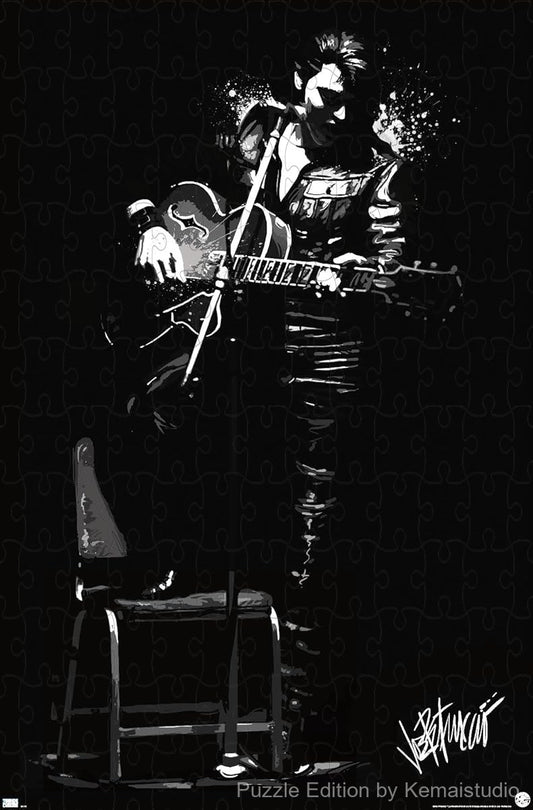 Elvis Presley's 68 Shadows cover art in a vibrant 1000-piece puzzle