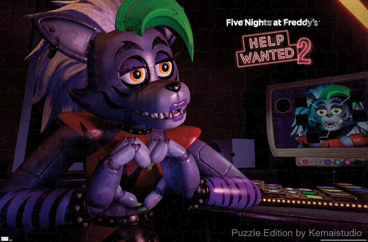 Help Wanted 2's Roxanne Wolf in a thrilling puzzle for gamers