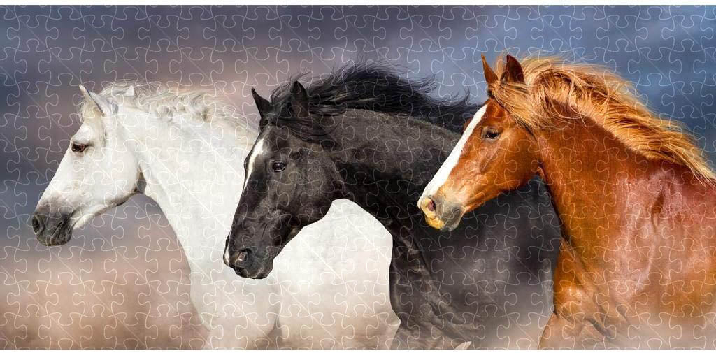 Foal mustang animal poster puzzle, wooden puzzles for adults, image 5