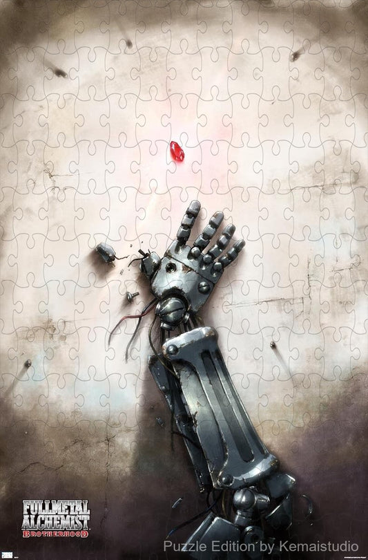 Fullmetal Alchemist Brotherhood key art in stunning 1000-piece puzzle