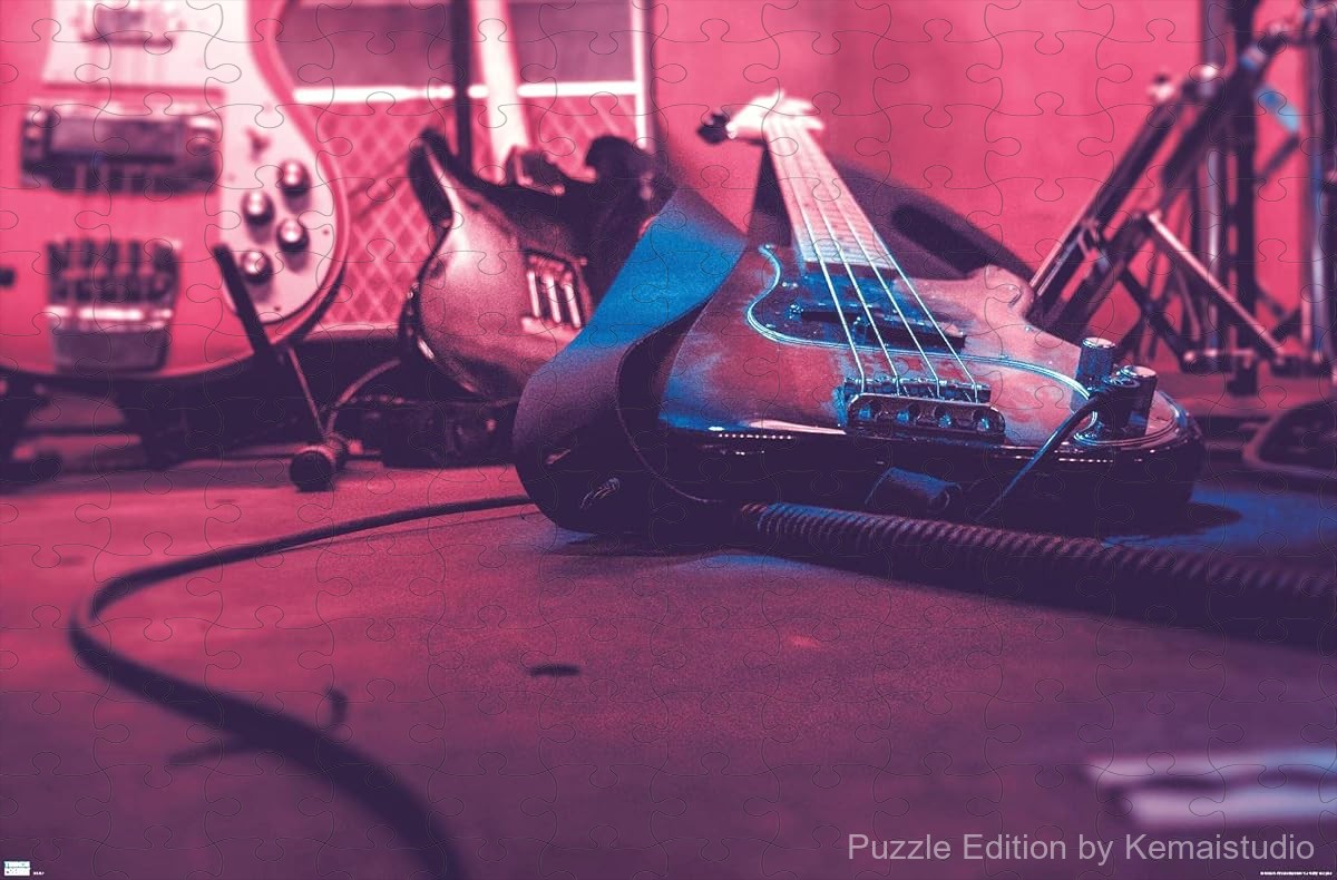 A detailed close-up view of a classic guitar's body and strings, ideal for decor and play
