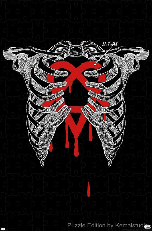 HIM's haunting Ribs artwork translated into an intense puzzle experience