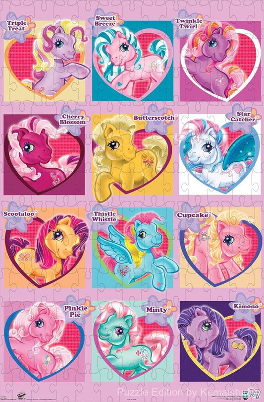 My Little Pony's adorable chart characters in a vibrant 500-piece puzzle