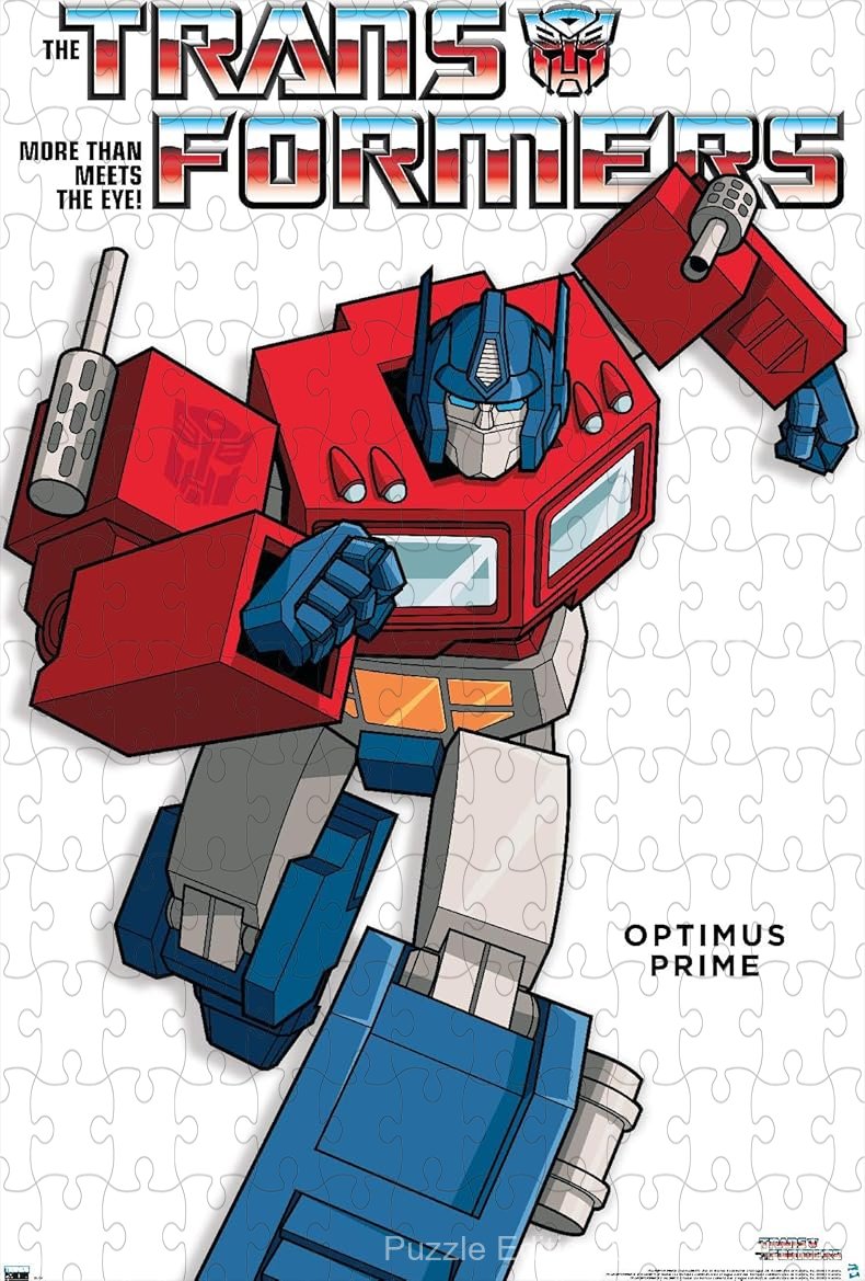 Optimus Prime takes center stage in an epic Transformers action shot