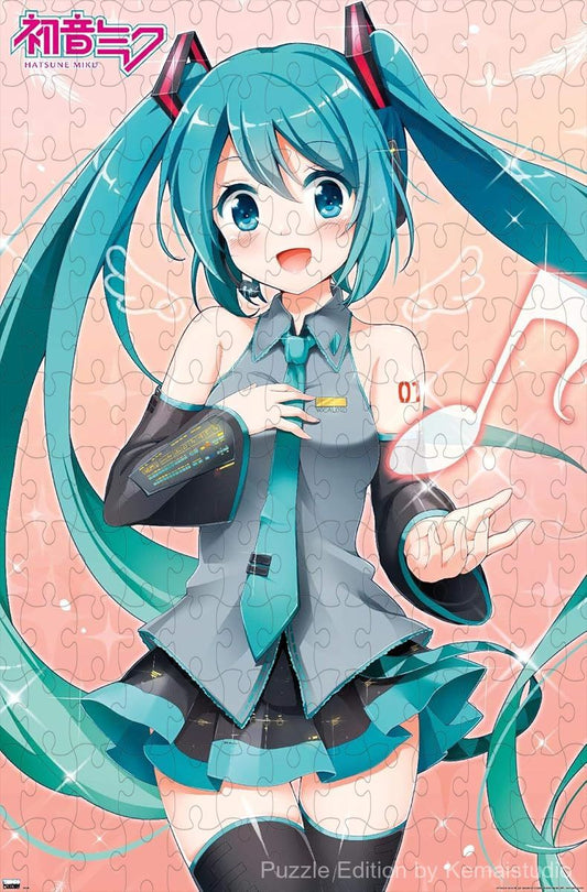 A playful and musical puzzle featuring Hatsune Miku with notes, ideal for decor or gifting