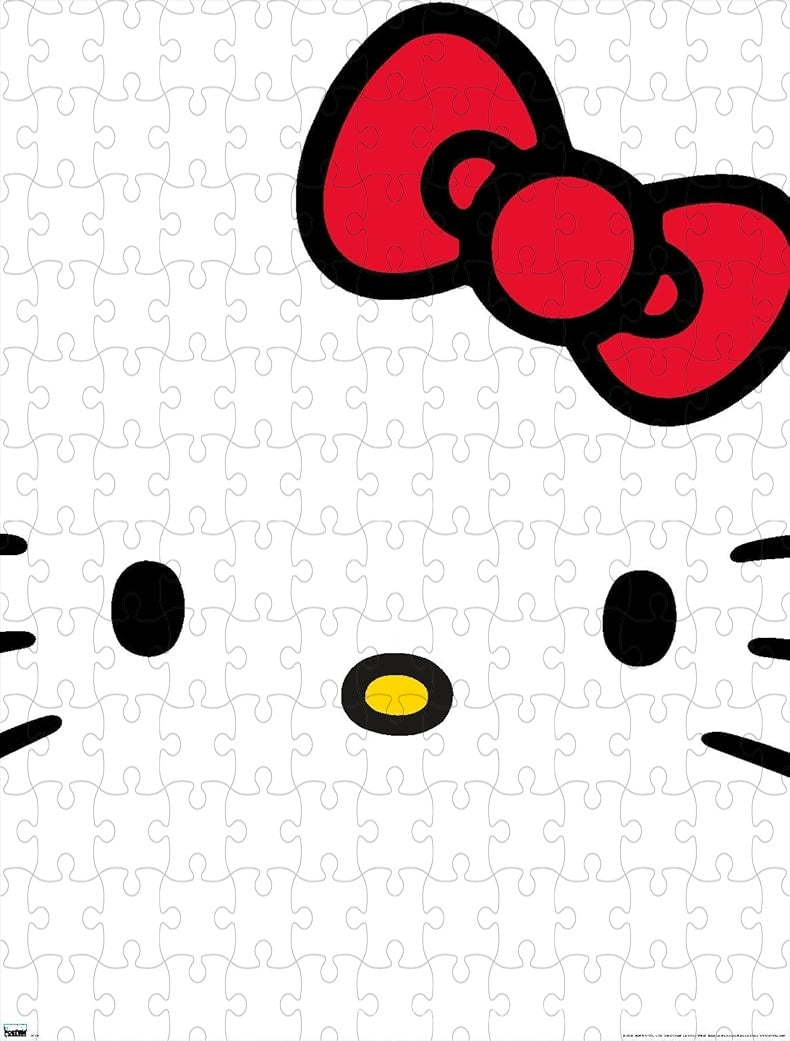 Hello Kitty and Friends in an exciting over-the-top pose in this fun puzzle