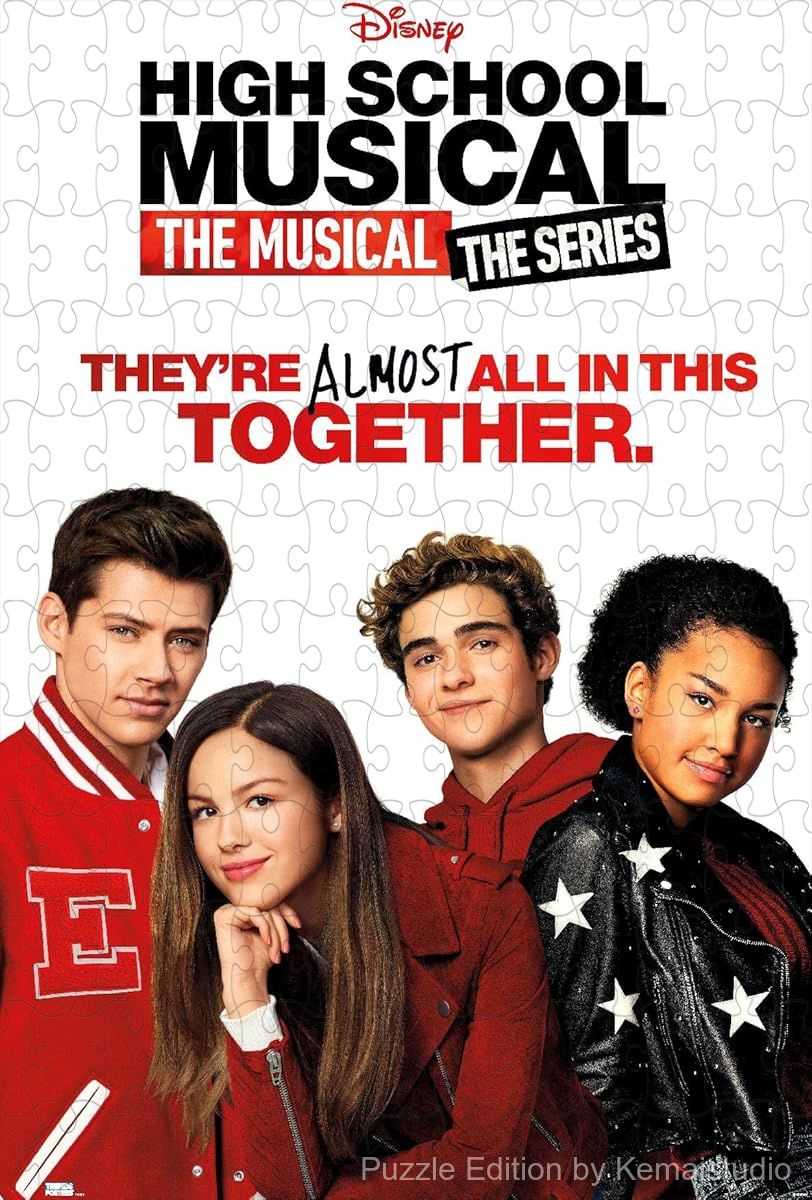 A fun and colorful puzzle inspired by High School Musical's key art, great for young fans and decor