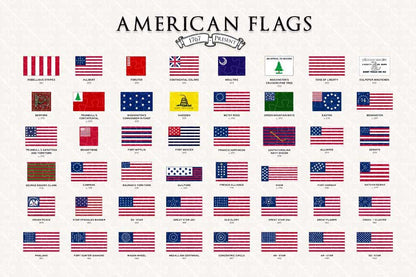 History of the American Flag US history poster puzzle, wooden puzzles for adults  