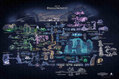 Puzzle made with Hollow Knight Map Posters