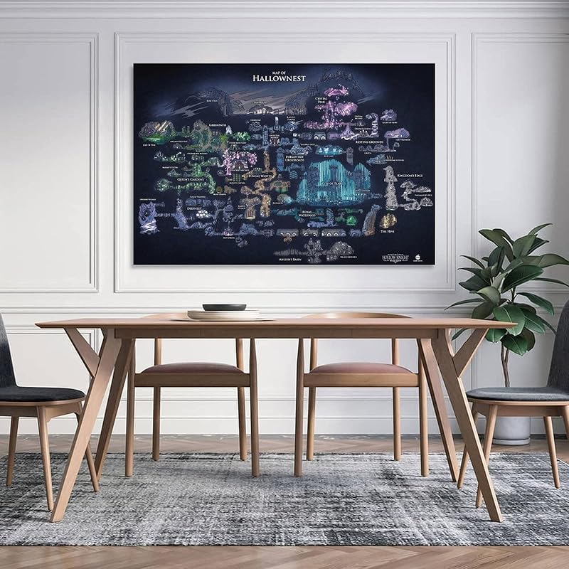 Puzzle made with Hollow Knight Map Posters