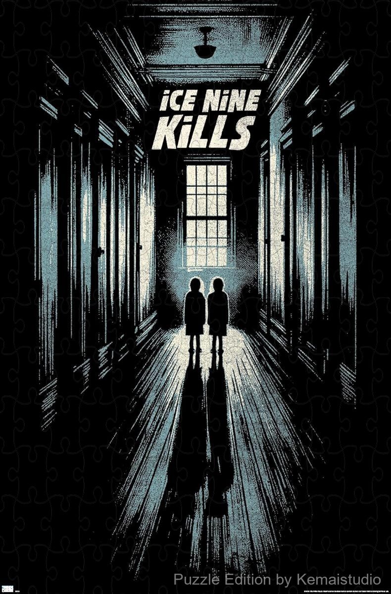 Mysterious Hallway scene from Ice Nine Kills turned into a puzzle