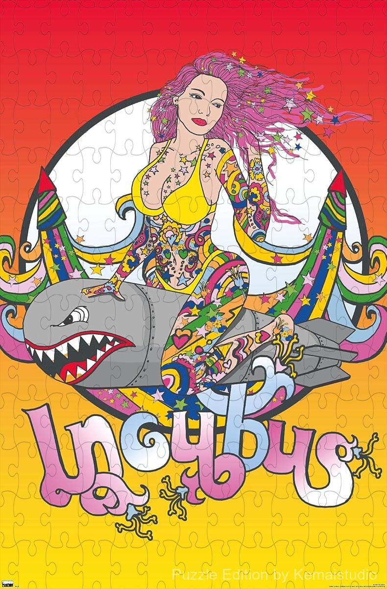A surreal and edgy Incubus artwork showing a bomb girl character, full of attitude and style