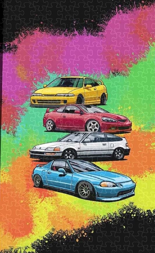 1000-piece wooden puzzle of the Nissan JDM R35, a must-have for car enthusiasts.