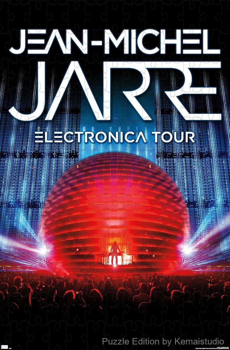 A visually stunning tribute to Jean Michel Jarre's Electronica era, perfect for synthwave fans