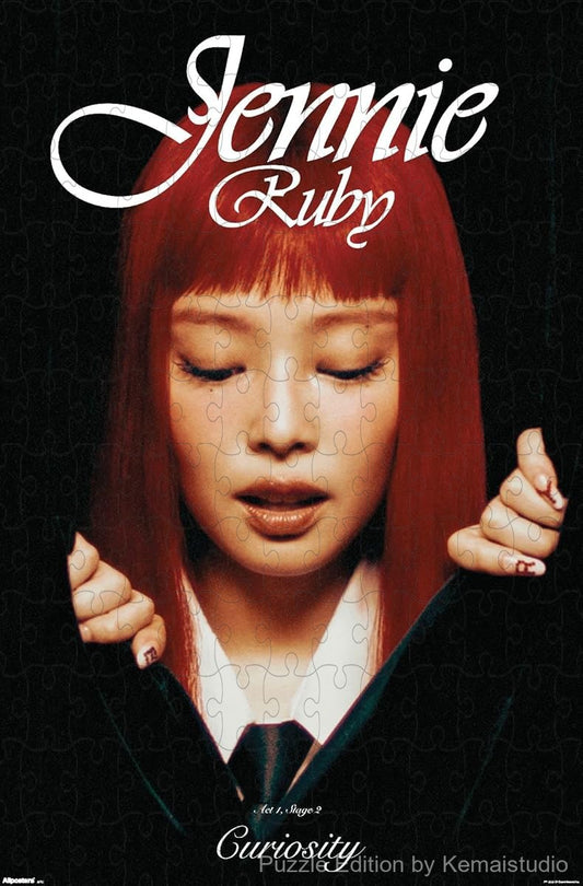 A curious and expressive puzzle of Jennie from Ruby, ideal for decor and fan gifts