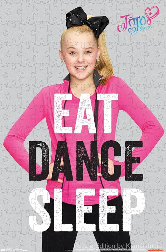 A fun and energetic puzzle with JoJo Siwa's Eat Dance Sleep theme, ideal for young fans and decor