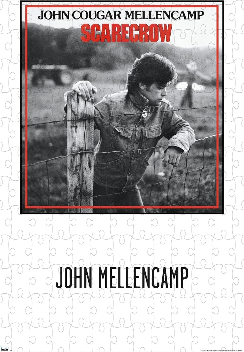 A nostalgic puzzle inspired by the Scarecrow album art, perfect for fans of American themes
