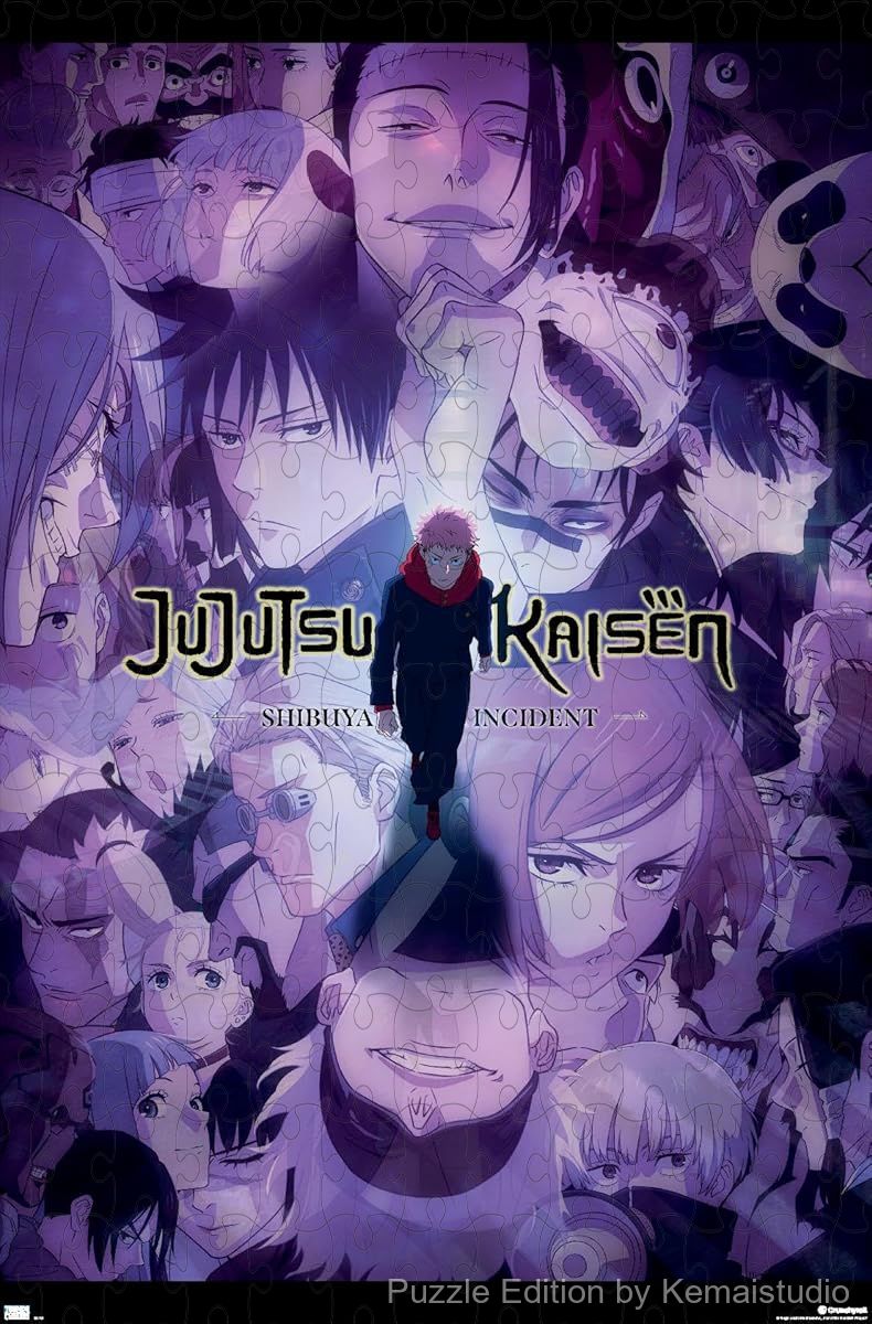 An intense anime battle scene from Jujutsu Kaisen Season 2, filled with dynamic colors and high contrast details
