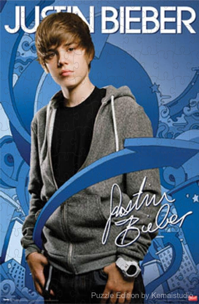 A trendy and visually sharp puzzle featuring arrows in Justin Bieber artwork style