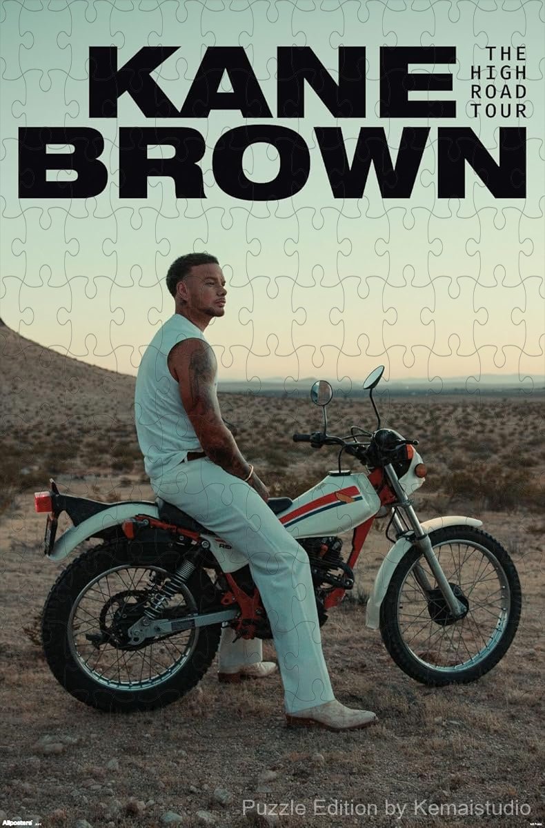 A puzzle celebrating Kane Brown's The High Road Tour, perfect for fans and collectors
