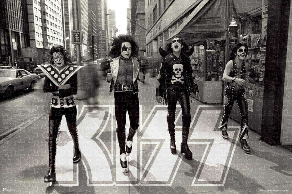 KISS sidewalk wall decor poster, band jigsaw puzzle for adults