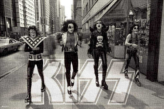 KISS sidewalk wall decor poster, band jigsaw puzzle for adults