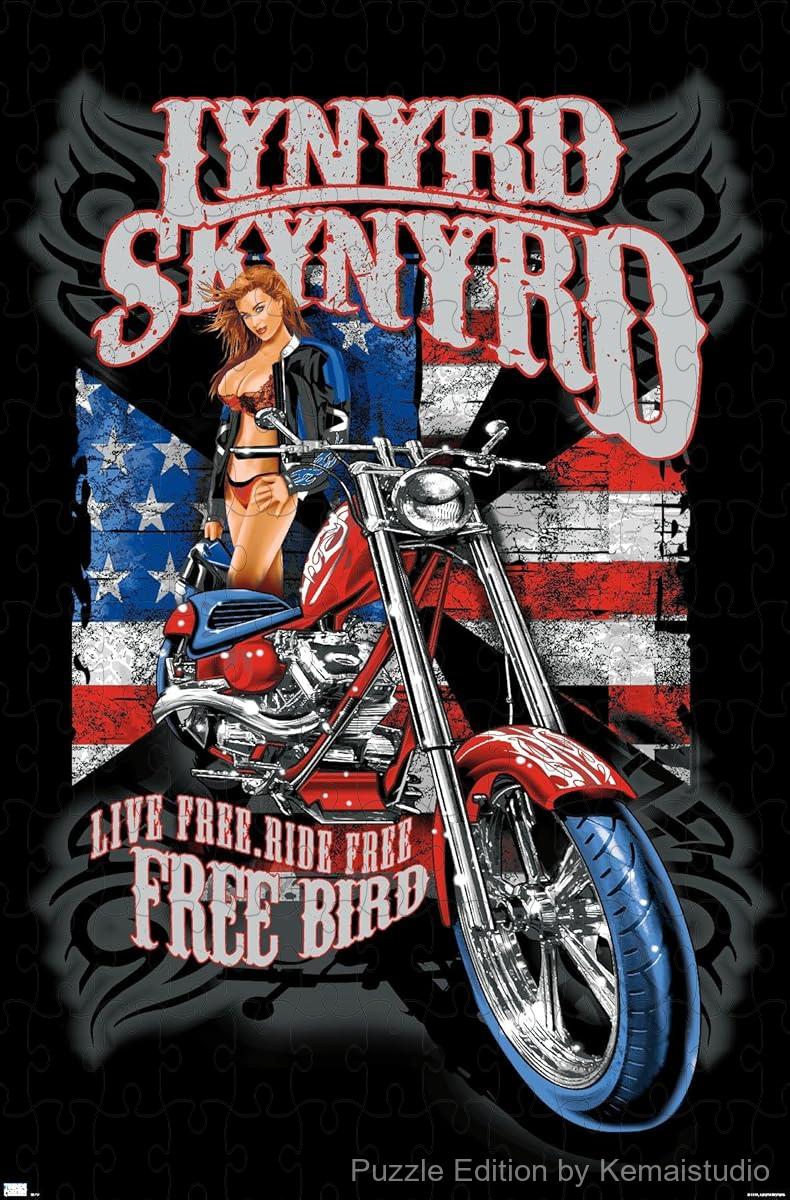 A puzzle celebrating Lynyrd Skynyrd's Free Ride spirit, ideal for rock and freedom enthusiasts