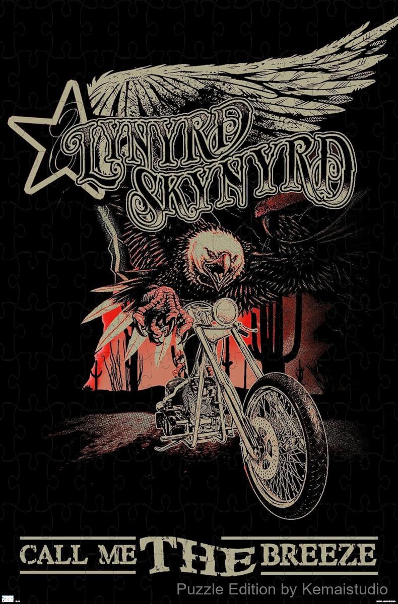 A calm and evocative puzzle themed around the Lynyrd Skynyrd song The Breeze, great for music fans